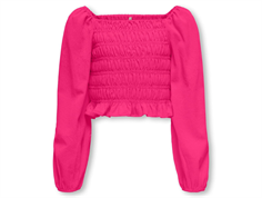 Kids ONLY fuchsia purple puff sleeve top